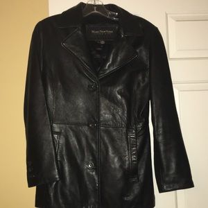 Andrew Marc leather jacket petite